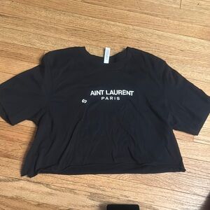 Bella Canvas Black Crop Top